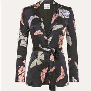 Forte_Forte Luxury Butterfly Silk Blazer Jacket